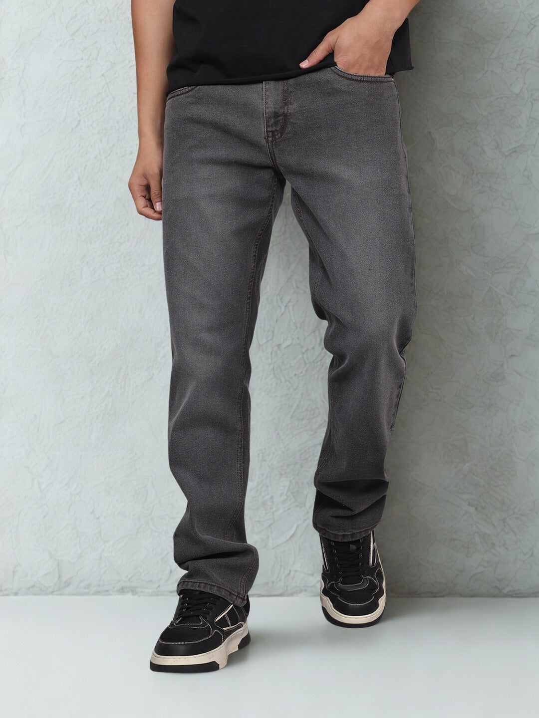 Men Slim Fit Jeans - Grey