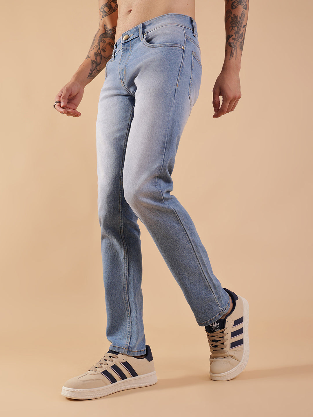 Men Slim Fit Jeans - Light Blue