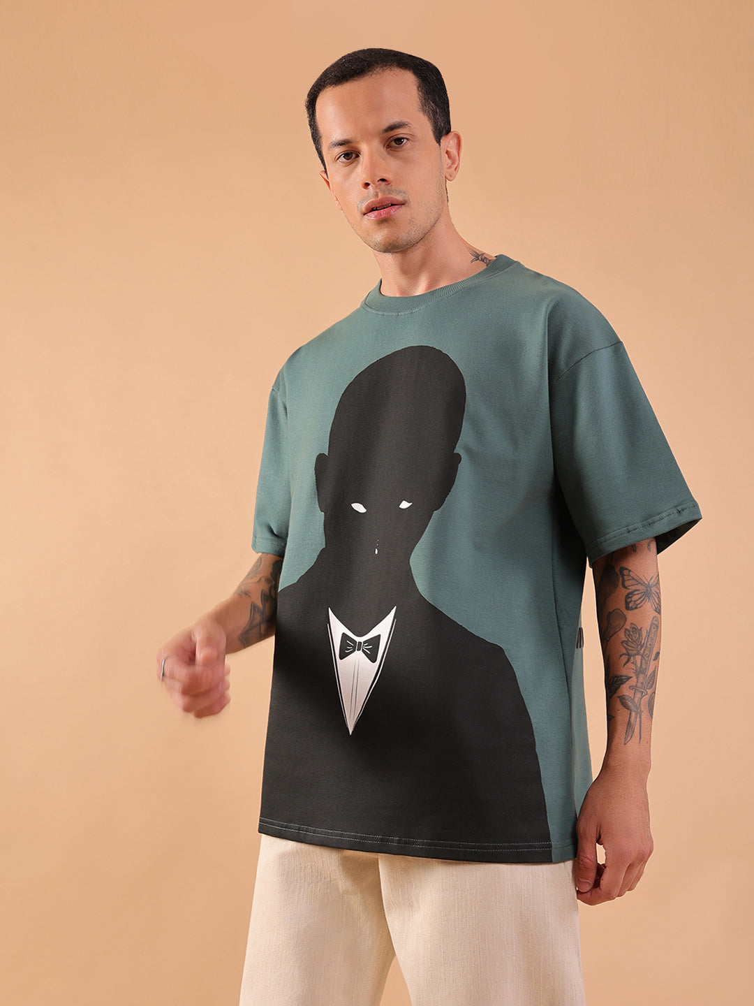 Sapphire Blue Oversized “Gentleman” T-Shirt | HangerLoop Unisex Streetwear Tee