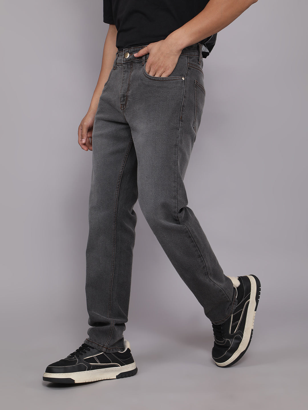 Men Slim Fit Jeans - Grey