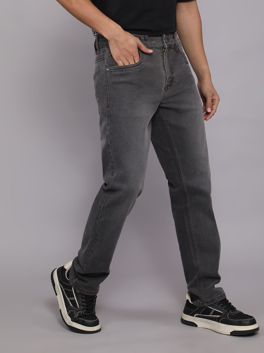 Men Slim Fit Jeans - Grey