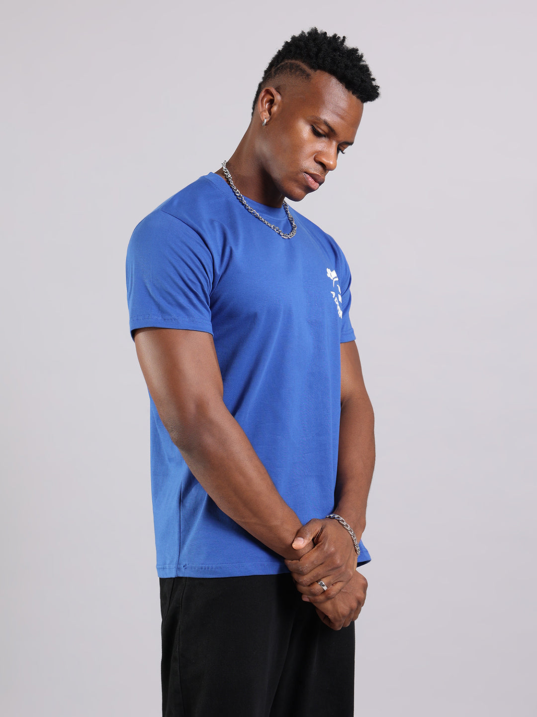 Royal Blue Adventure Quote Regular Fit T-Shirt