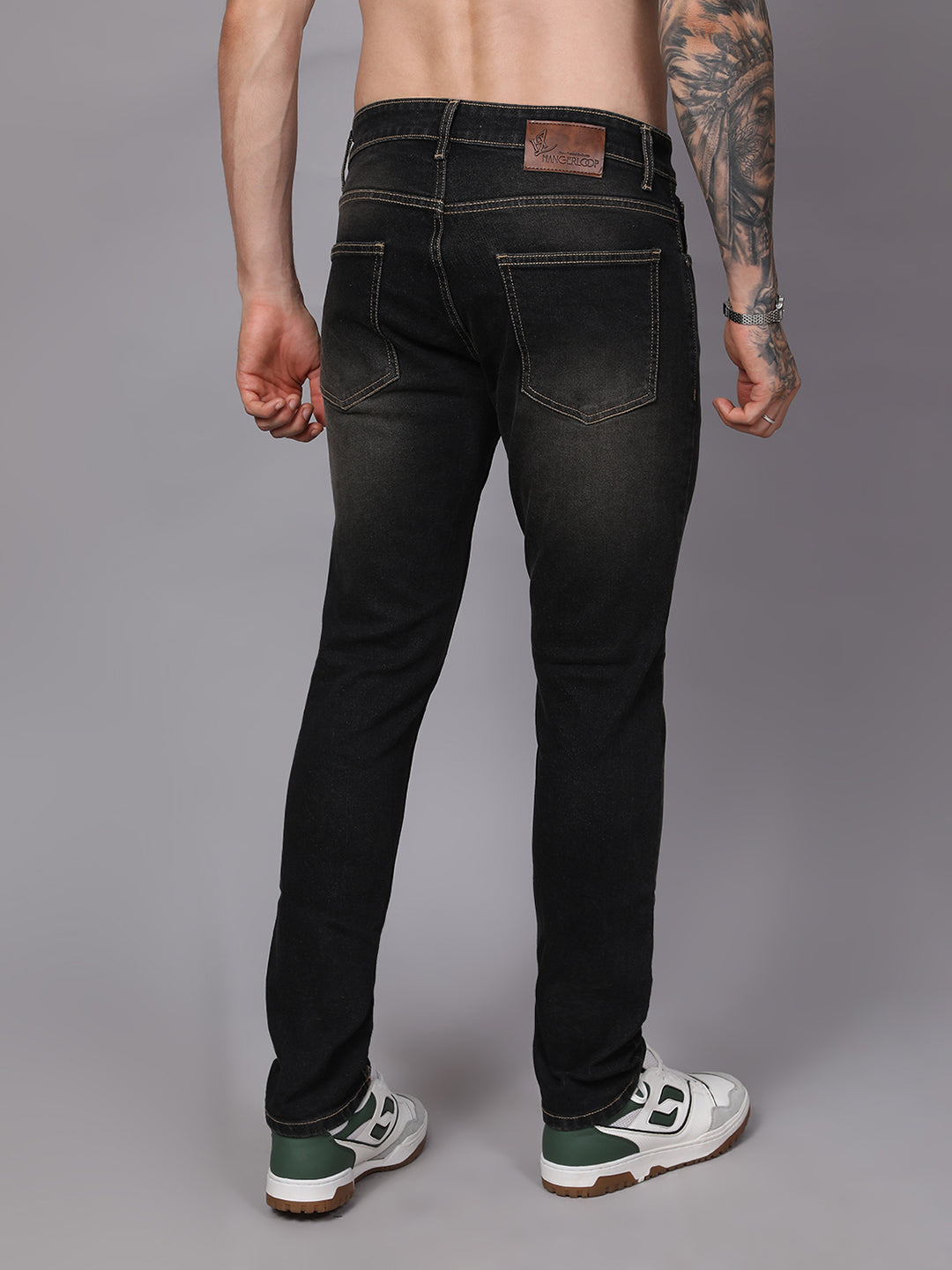 Men Slim Fit Jeans - Charcoal