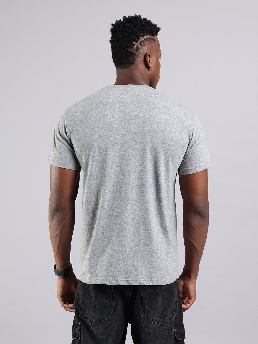 Grey Regular Fit T-Shirt - Brave Mode On