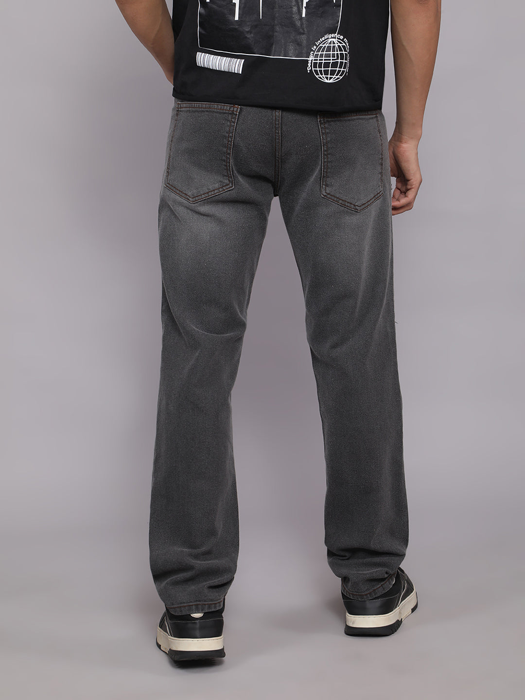 Men Slim Fit Jeans - Grey