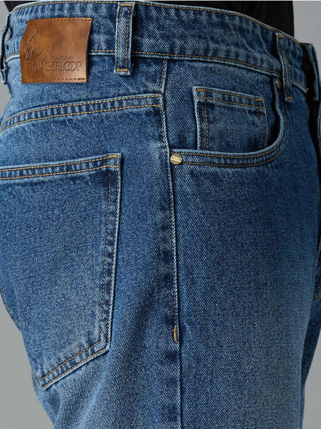 Men Casual Wear Regular Fit Blue Jeans
