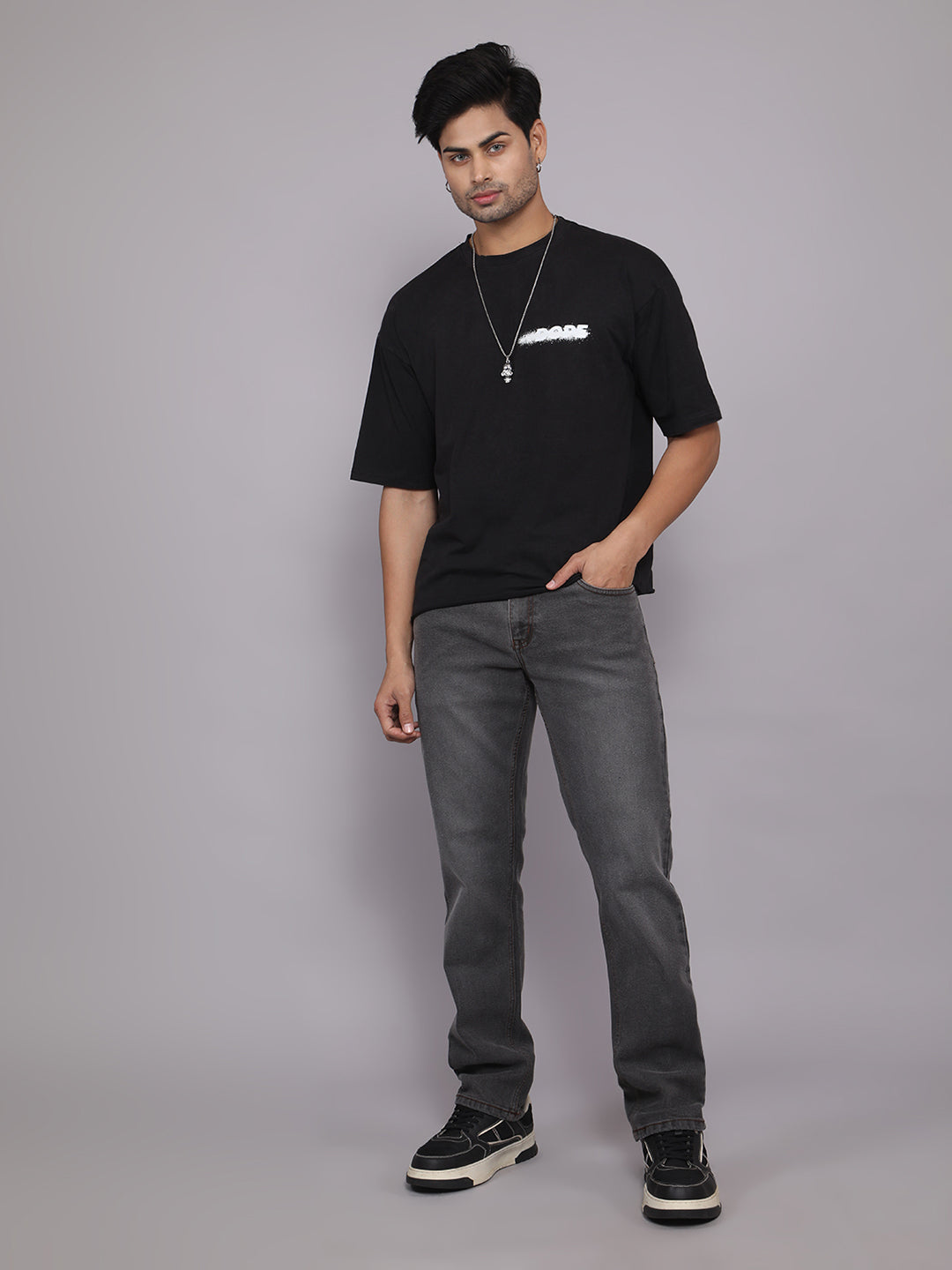 Men Slim Fit Jeans - Grey