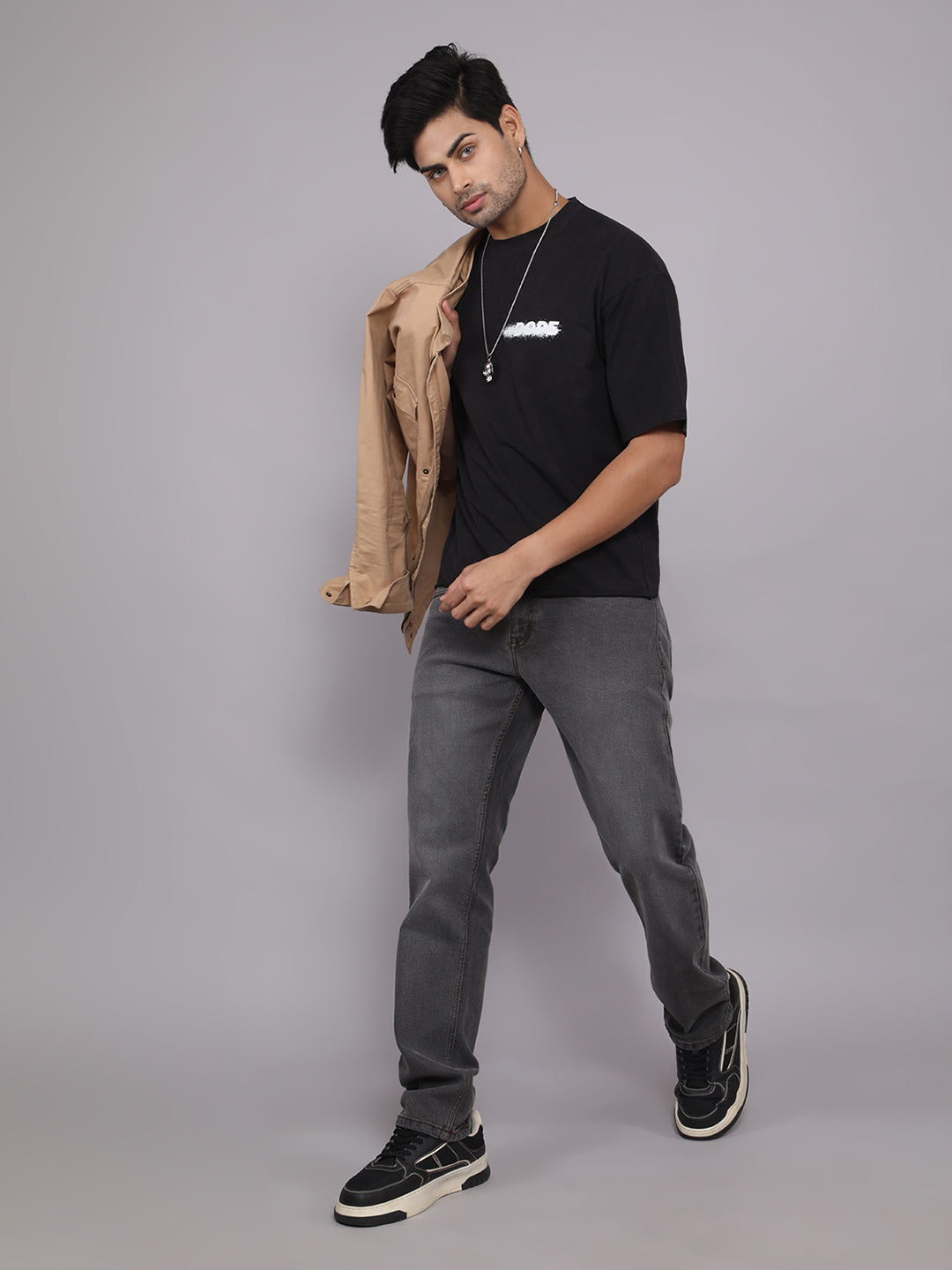 Men Slim Fit Jeans - Grey