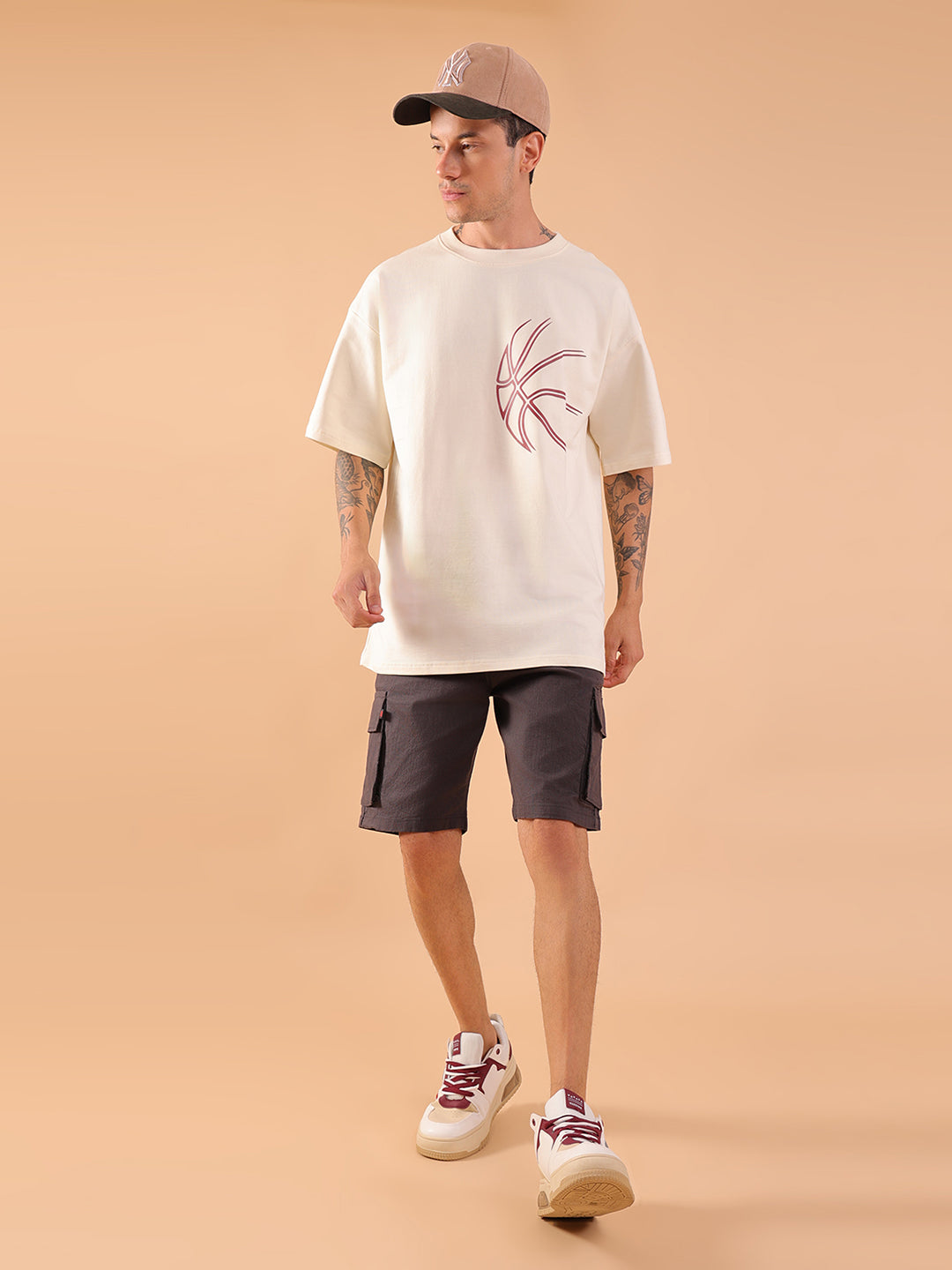 Test All Your Limits – Oversized Antique White T-Shirt | HangerLoop Unisex Streetwear Tee