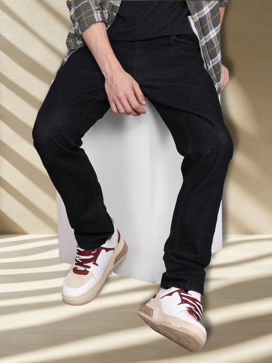 Men Slim Fit Jeans - Black