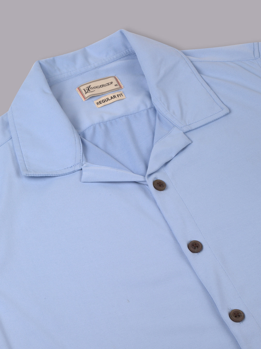 Opaque Printed Knitted Half Sleeve Shirt – Effortless Comfort & Style - Blue