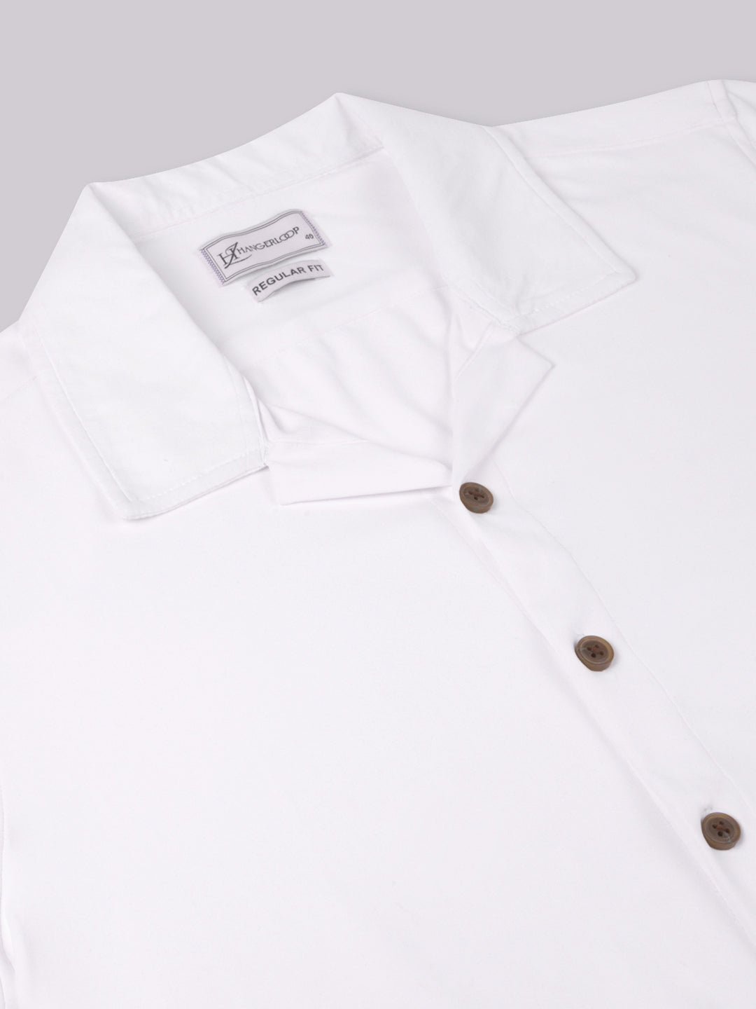 Opaque Printed Knitted Half Sleeve Shirt – Effortless Comfort & Style - White