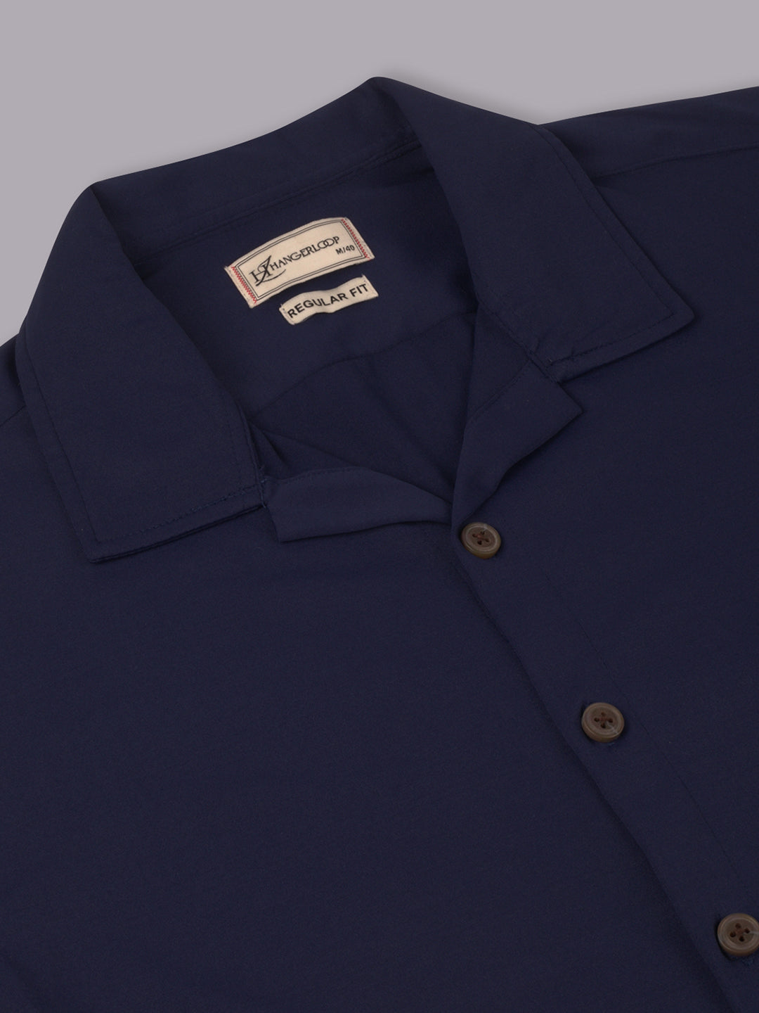 Opaque Printed Knitted Half Sleeve Shirt – Effortless Comfort & Style - Navy