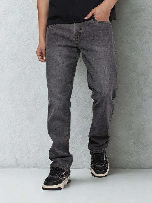 Men Slim Fit Jeans - Grey