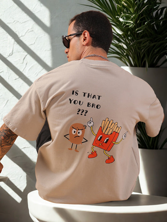 I Can Speak French – Fries!! | Oversized Grey T-Shirt | HangerLoop Unisex Streetwear Tee