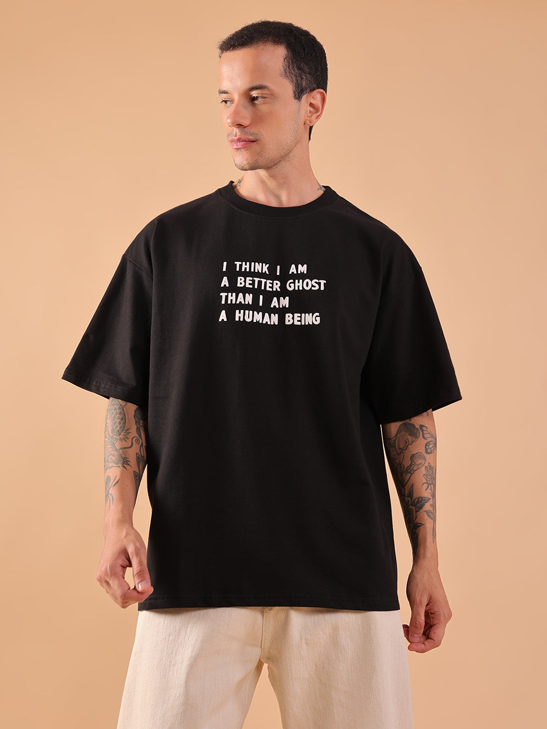 GHOST – Oversized Glow-in-the-Dark Graphic T-Shirt | HangerLoop Unisex Streetwear Tee