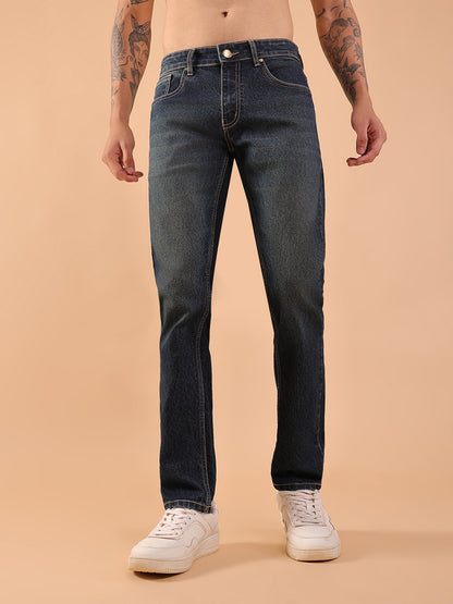 Men Slim Fit Jeans - Vintage Green