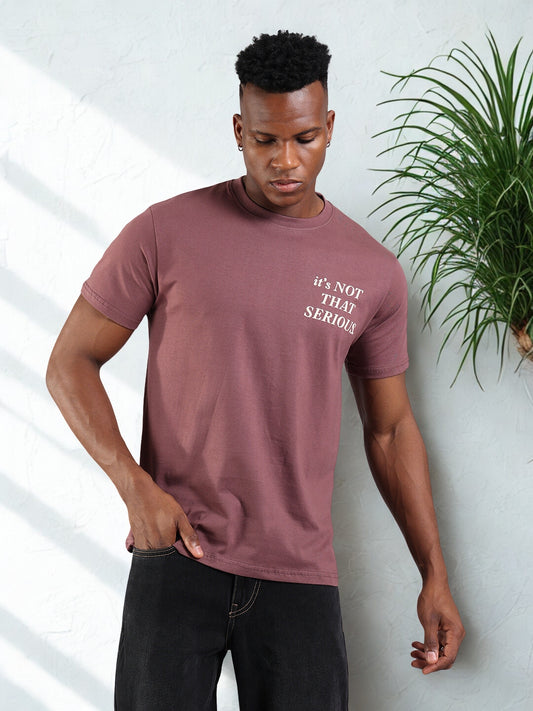 Metalic Rose Regular Fit T-Shirt -  “It’s Not That Serious”
