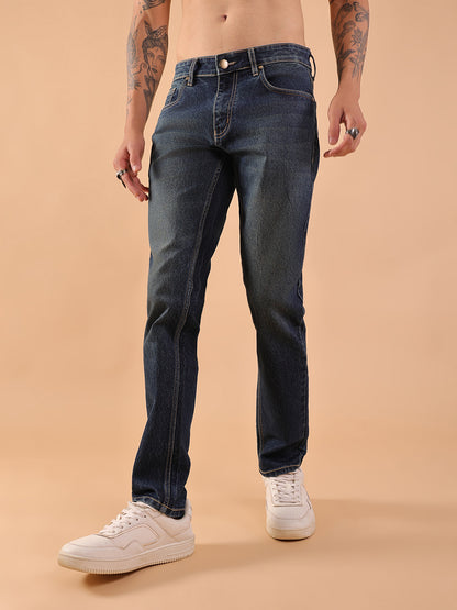 Men Slim Fit Jeans - Dark Indigo