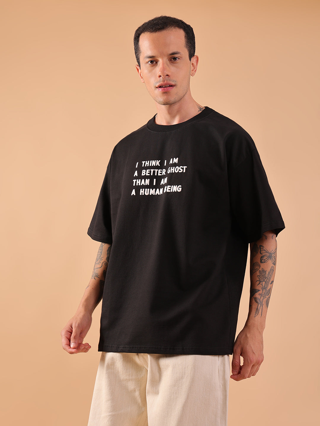 GHOST – Oversized Glow-in-the-Dark Graphic T-Shirt