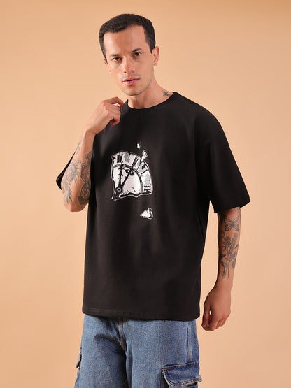 There Is Never Enough Time – Oversized Black T-Shirt | HangerLoop Unisex Streetwear Tee