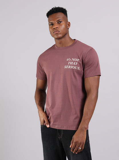 Metalic Rose Regular Fit T-Shirt -  “It’s Not That Serious”