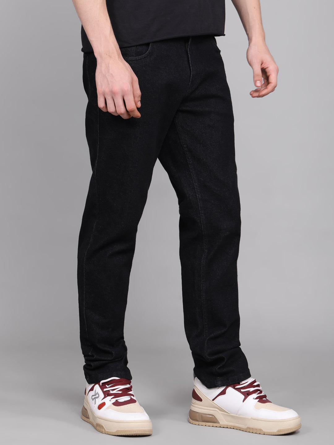 Men Slim Fit Jeans - Black