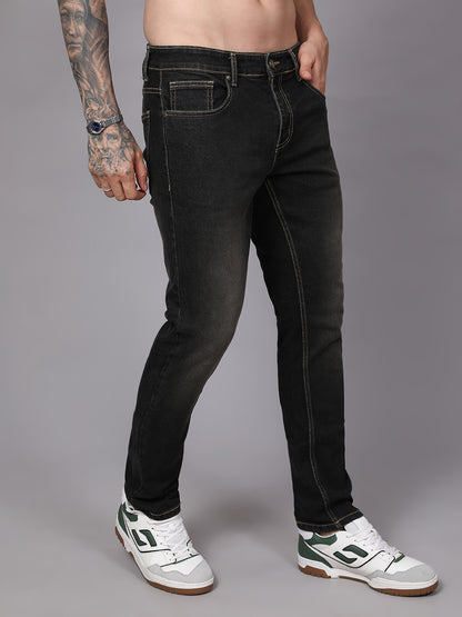 Men Slim Fit Jeans - Charcoal