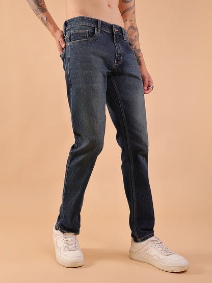 Men Slim Fit Jeans - Dark Indigo