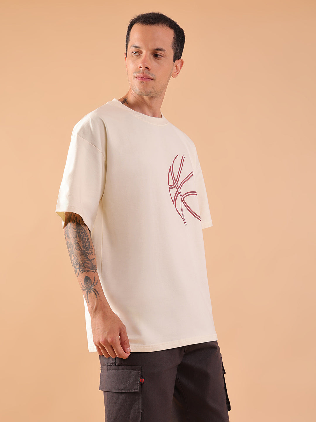 Test All Your Limits – Oversized Antique White T-Shirt | HangerLoop Unisex Streetwear Tee
