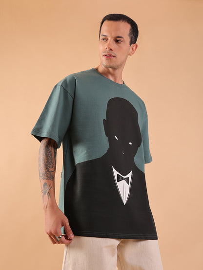 Sapphire Blue Oversized “Gentleman” T-Shirt | HangerLoop Unisex Streetwear Tee