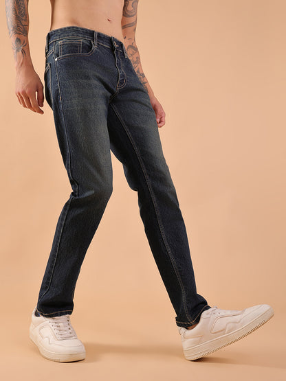 Men Slim Fit Jeans - Vintage Green