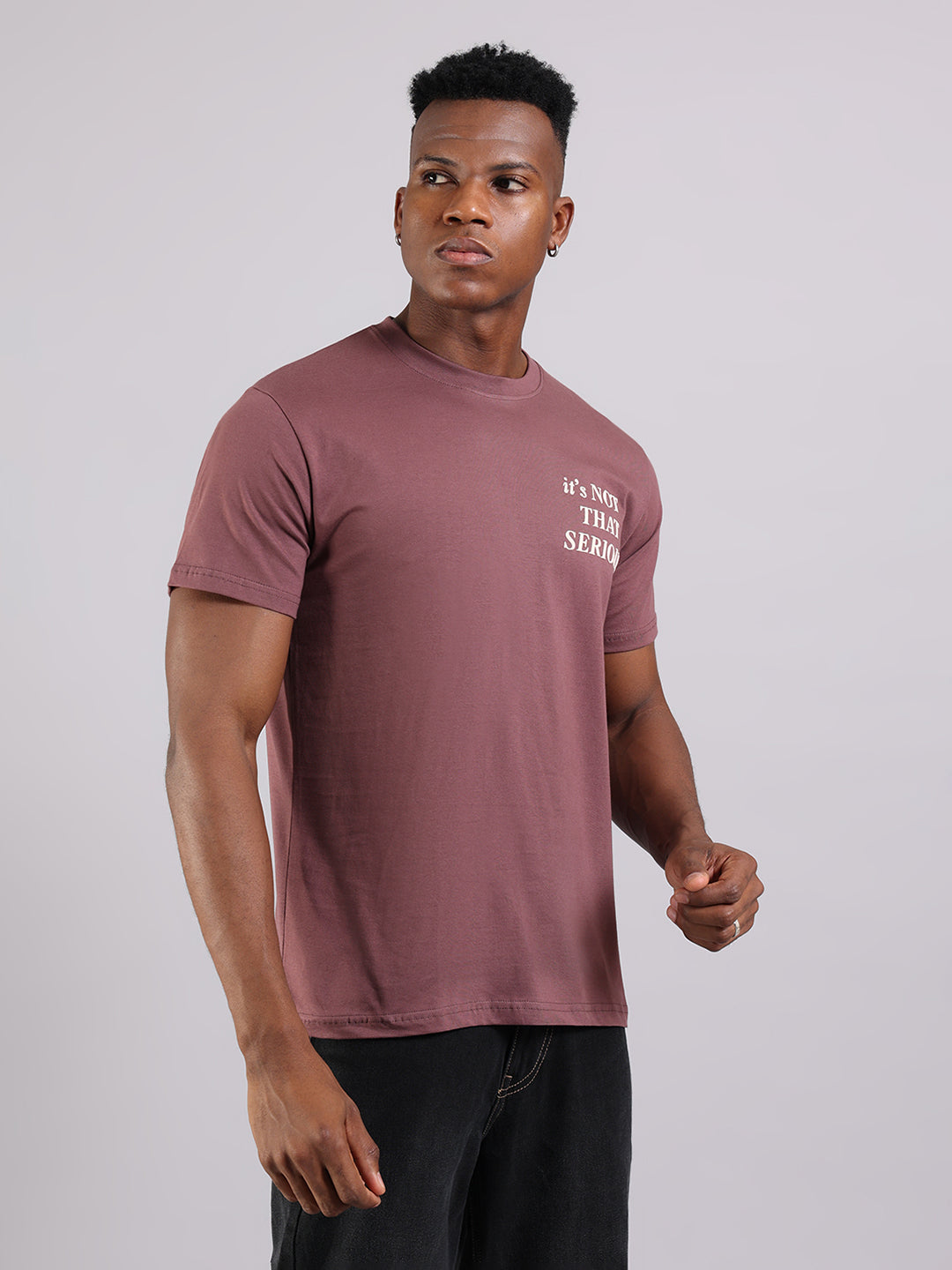 Metalic Rose Regular Fit T-Shirt -  “It’s Not That Serious”