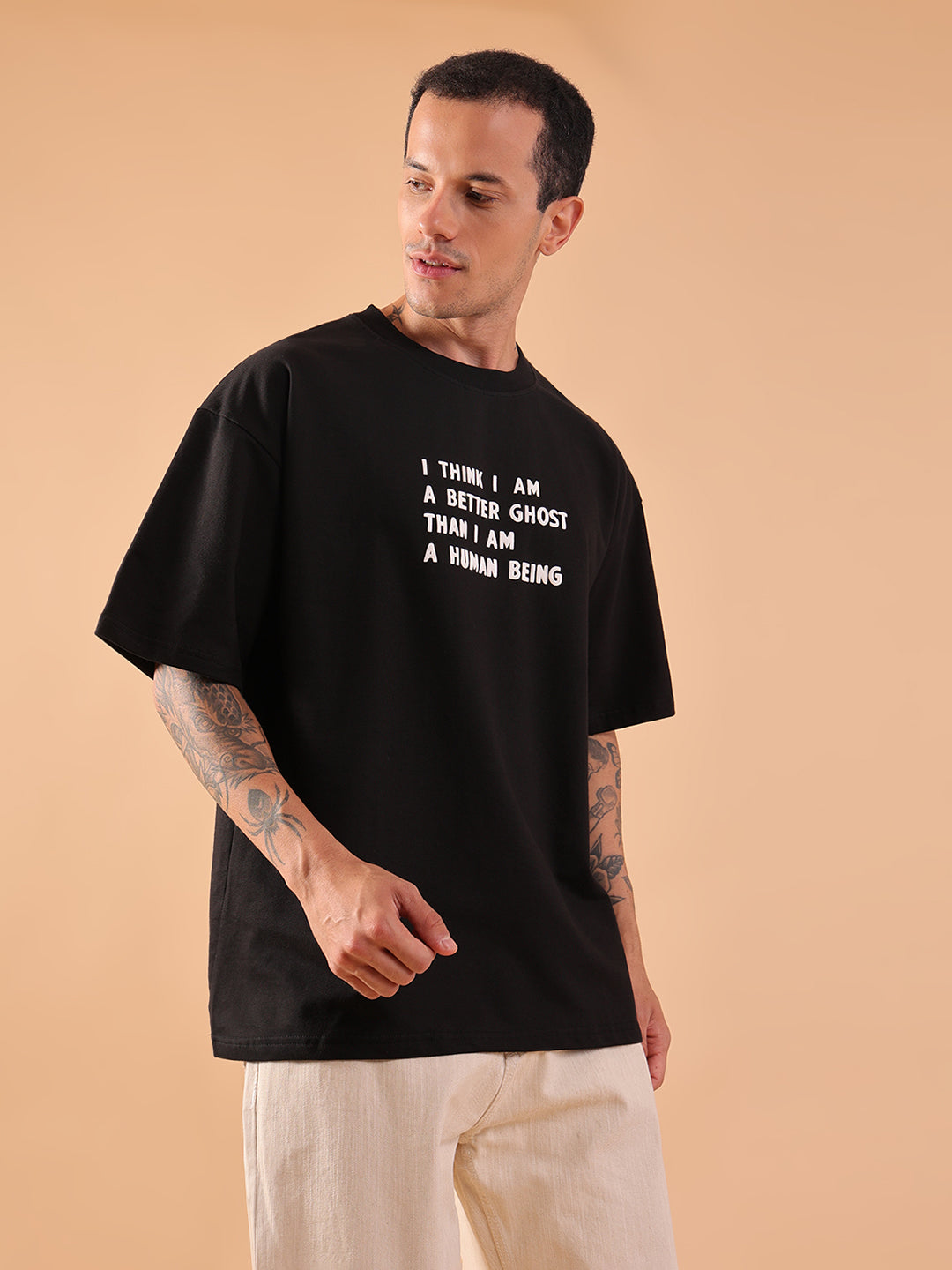 GHOST – Oversized Glow-in-the-Dark Graphic T-Shirt | HangerLoop Unisex Streetwear Tee