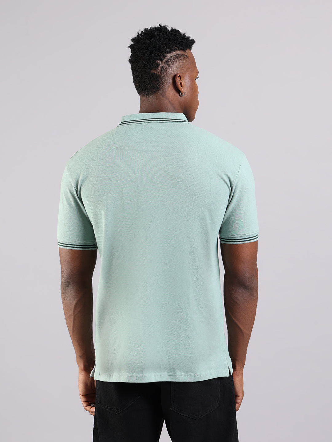 Mint Breeze Cotton Polo T-Shirt