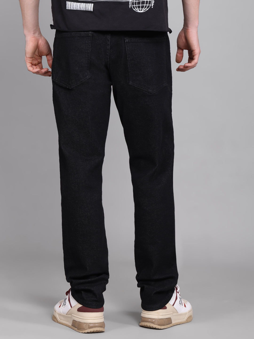 Men Slim Fit Jeans - Black