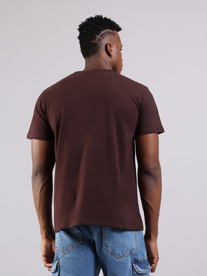Brown Regular Fit T-Shirt - “Do What You Love”