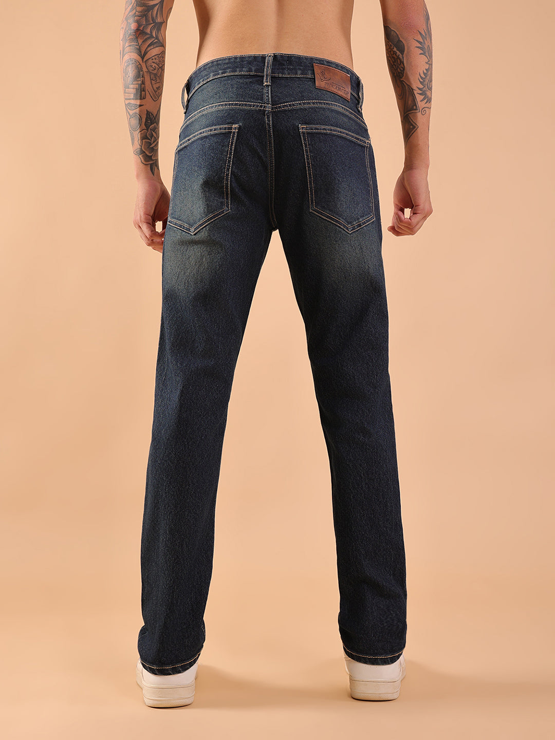 Men Slim Fit Jeans - Vintage Green
