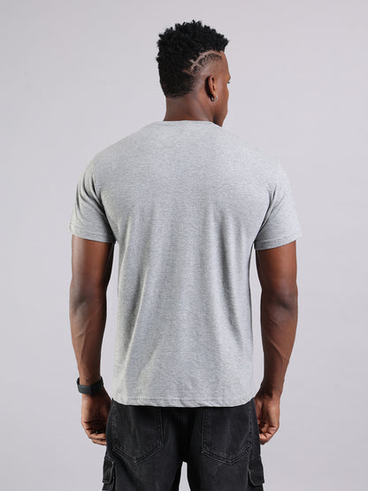 Grey Regular Fit T-Shirt - Brave Mode On
