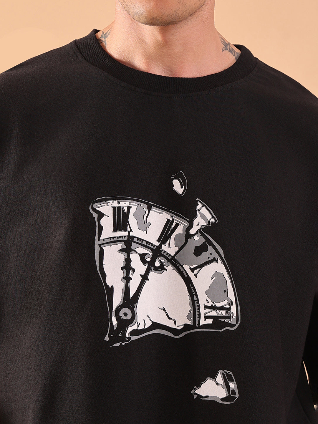 There Is Never Enough Time – Oversized Black T-Shirt | HangerLoop Unisex Streetwear Tee