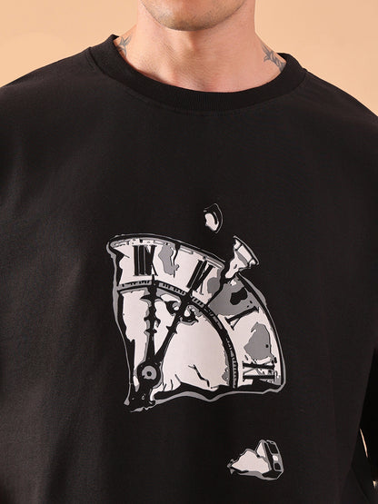 There Is Never Enough Time – Oversized Black T-Shirt | HangerLoop Unisex Streetwear Tee