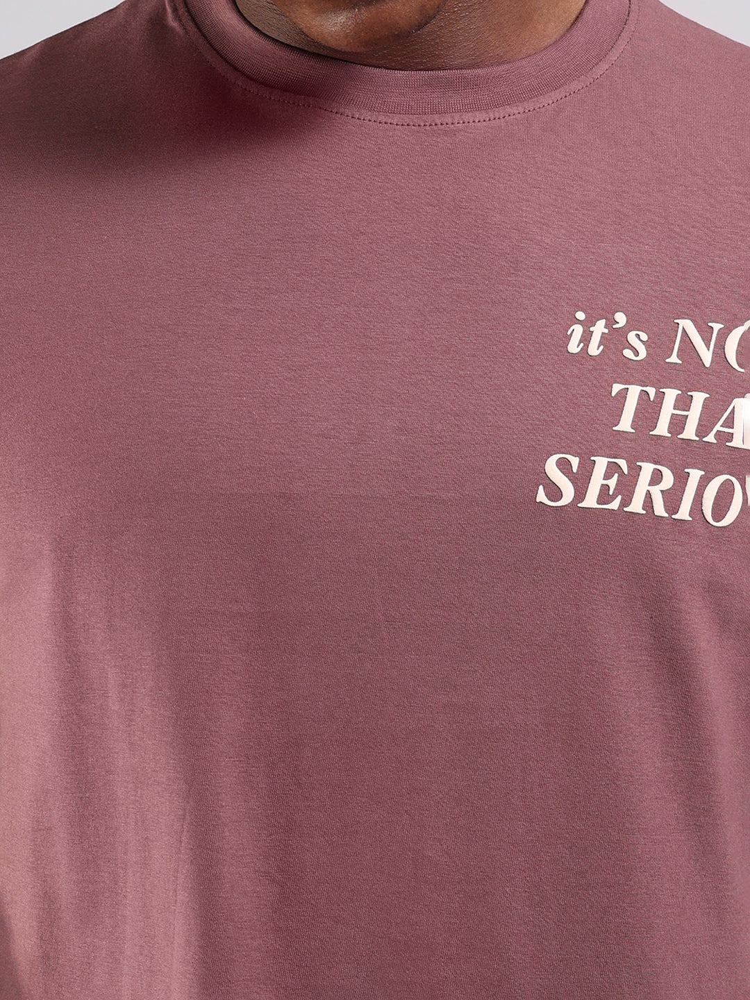 Metalic Rose Regular Fit T-Shirt -  “It’s Not That Serious”