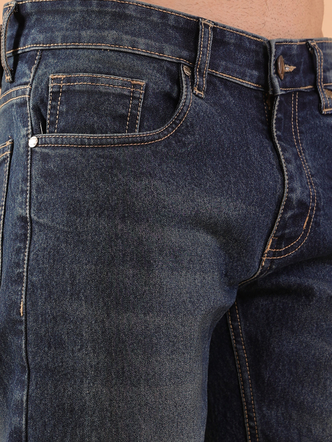 Men Slim Fit Jeans - Dark Indigo