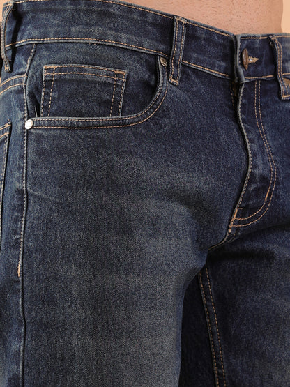 Men Slim Fit Jeans - Dark Indigo