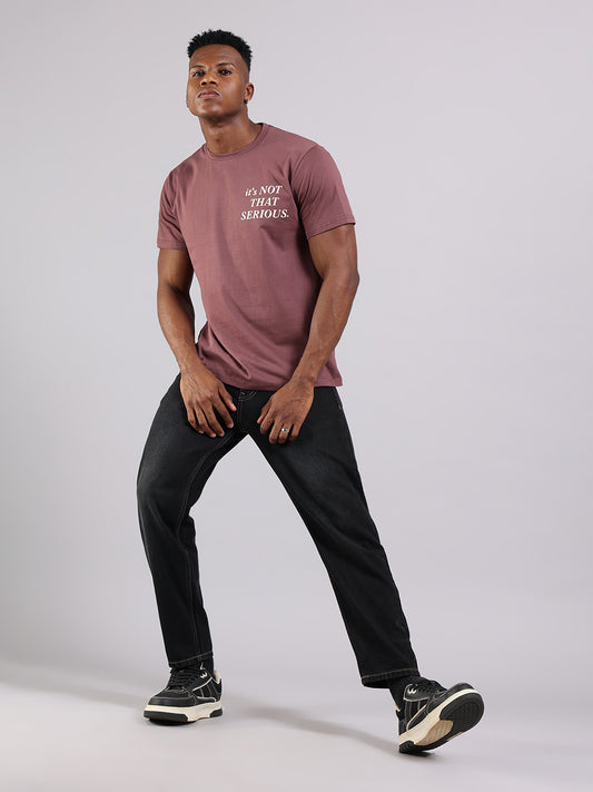 Metalic Rose Regular Fit T-Shirt -  “It’s Not That Serious”