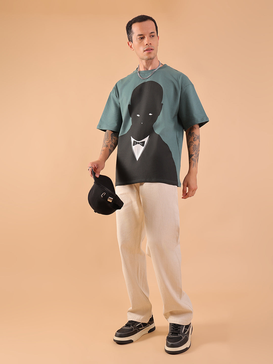 Sapphire Blue Oversized “Gentleman” T-Shirt | HangerLoop Unisex Streetwear Tee