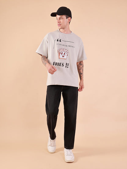 Men's Charcoal Black Tapered Fit Jeans