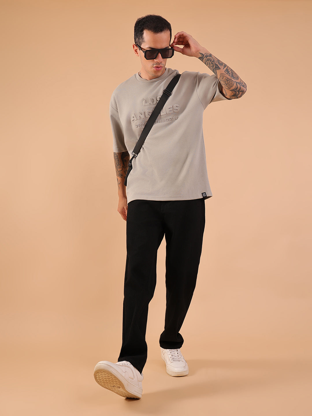 Men's Black Tapered Fit Jeans
