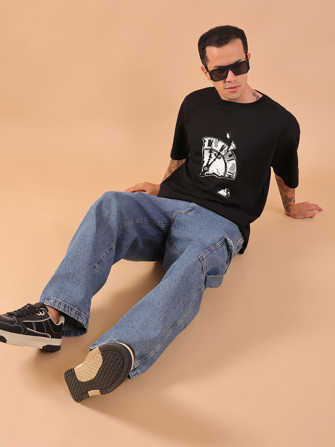 There Is Never Enough Time – Oversized Black T-Shirt | HangerLoop Unisex Streetwear Tee