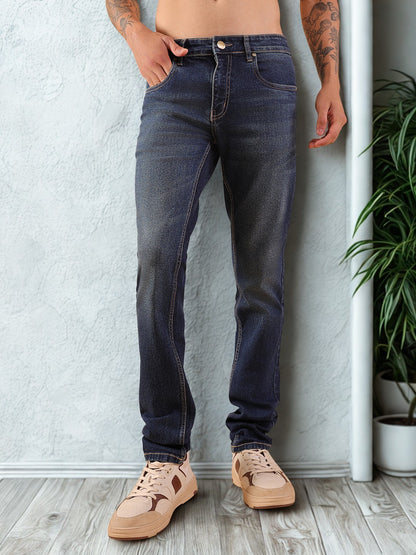 Man's Regular Fit Jeans - Navy